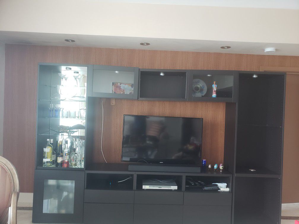 Ikea Besta TV and Entertainment Wall Unit