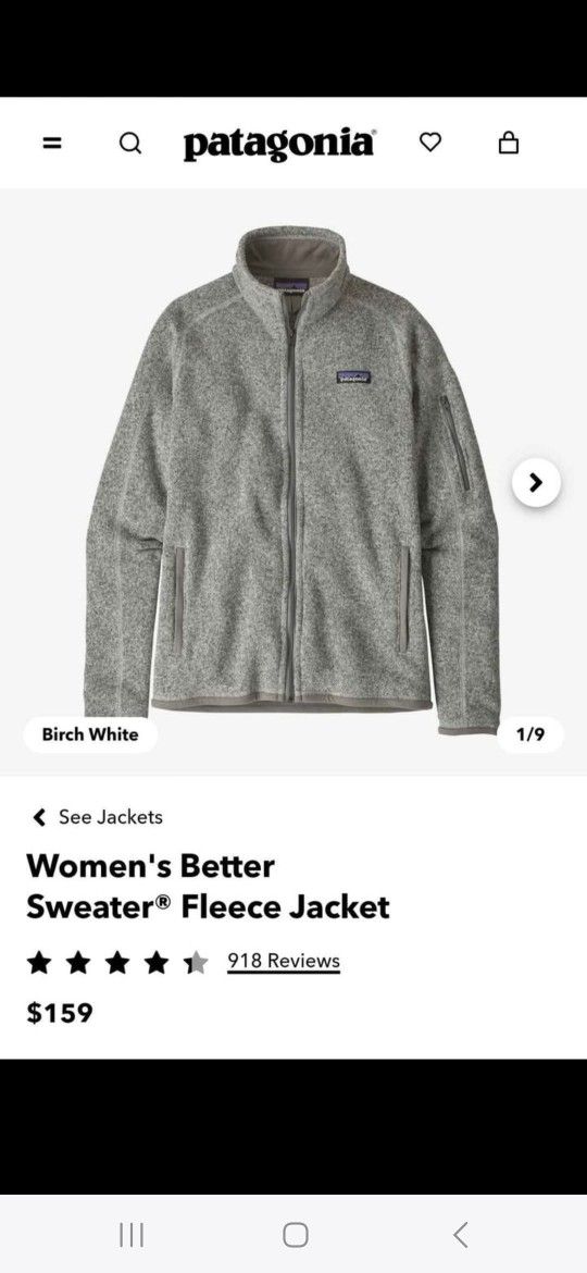 Patagonia Women's Large Zip Up