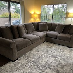 Sectional Couch And Queen Mattress Set