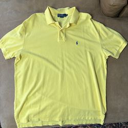 Men’s Yellow Polo By Ralph Lauren Size XL