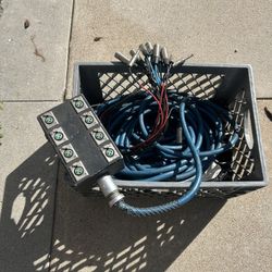 12 Channel XLR And 3 - 1/4”  Snake 