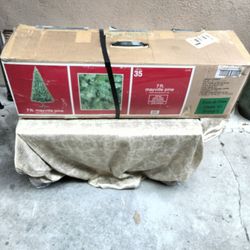 7' artificial pine tree