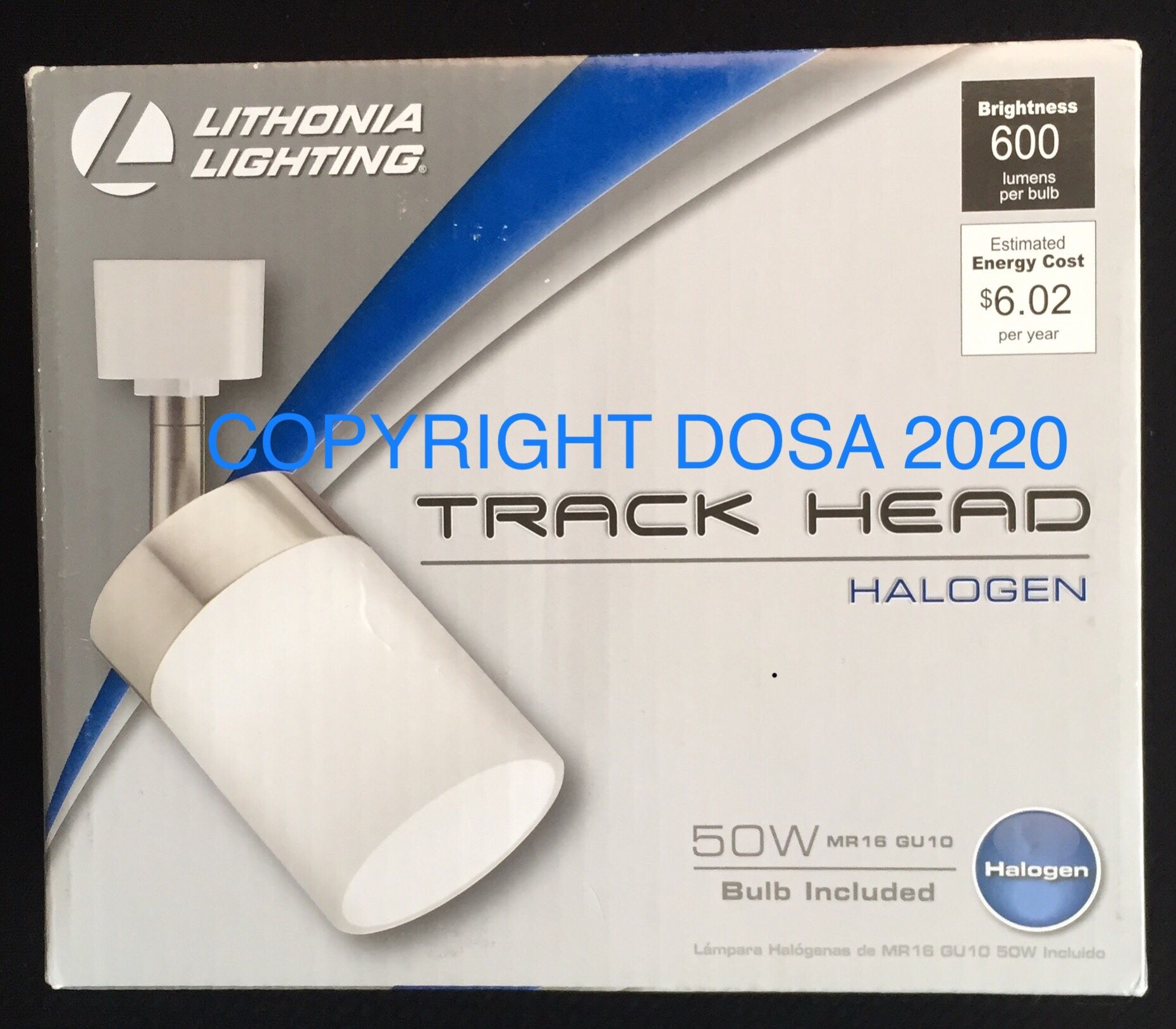 Lithonia Lighting 1-LT White Round Track Light, LTHCYLD MR16U10 BN M4