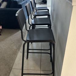 4 Piece IKEA STIG Bar Stools