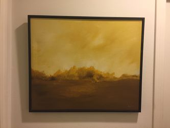 Joan kayson yellow woods 24” x 20” painting