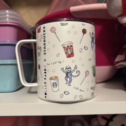 2025 Starbucks x Roller Rabbit White Mug – Holiday Collab – NEW & Rare