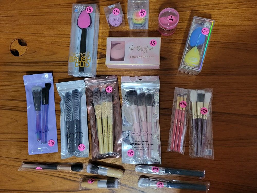 Various Makeup Brushes and Blenders 