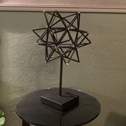 Metal Star Sculpture American Art Decor