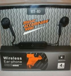 Bluetooth wireless headphones/earphones rechargeable