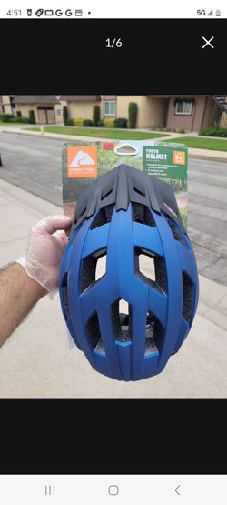 Brand-New With Tag Ozark Trail Children's Bicycle Helmet Blue Won't Sell For Cheaper