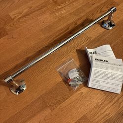 Kohler Towel Bar - Polished Chrome 19”