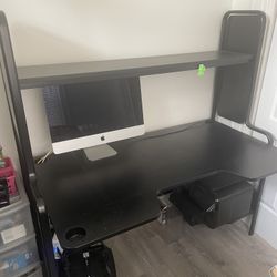 Ikea FREDDE Gaming desk, black, Computer Desk 