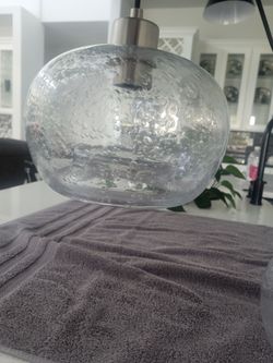 3 crystal hanging lights