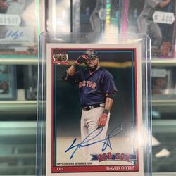 David Ortiz Auto (1991 Topps Auto Card) SEE DESC!!