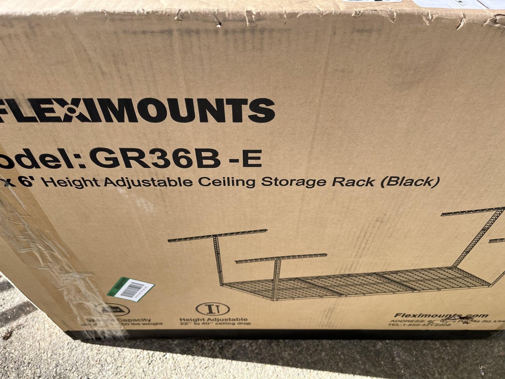 Fleximount Ceiling Storage Rack