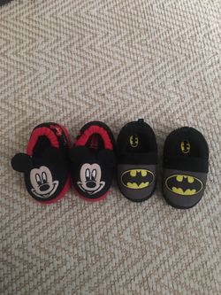 Boy slippers both size 7/8