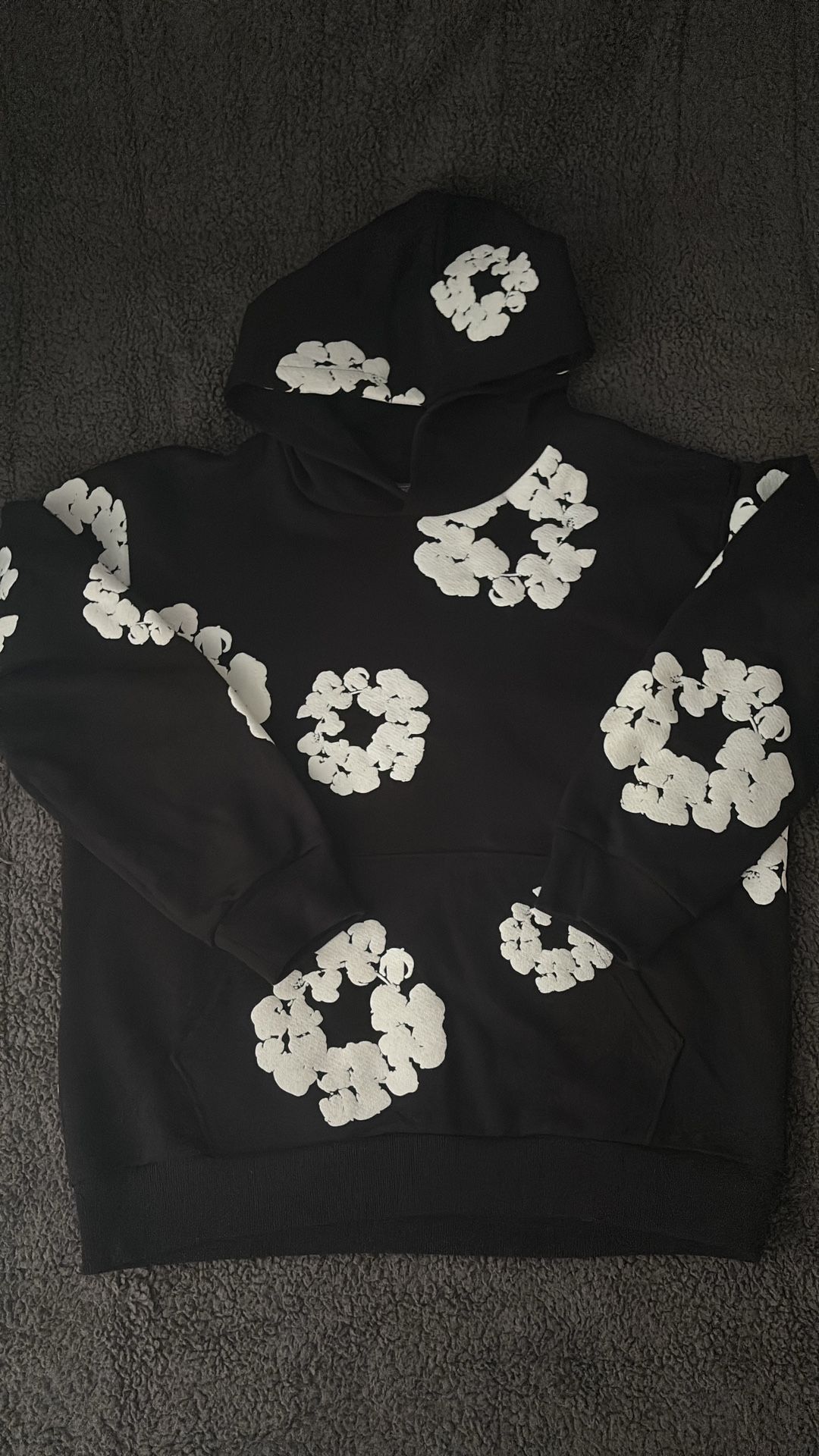 Denim Tear Hoodie Black