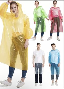 Emergency rain ponchos one size fits all unisex