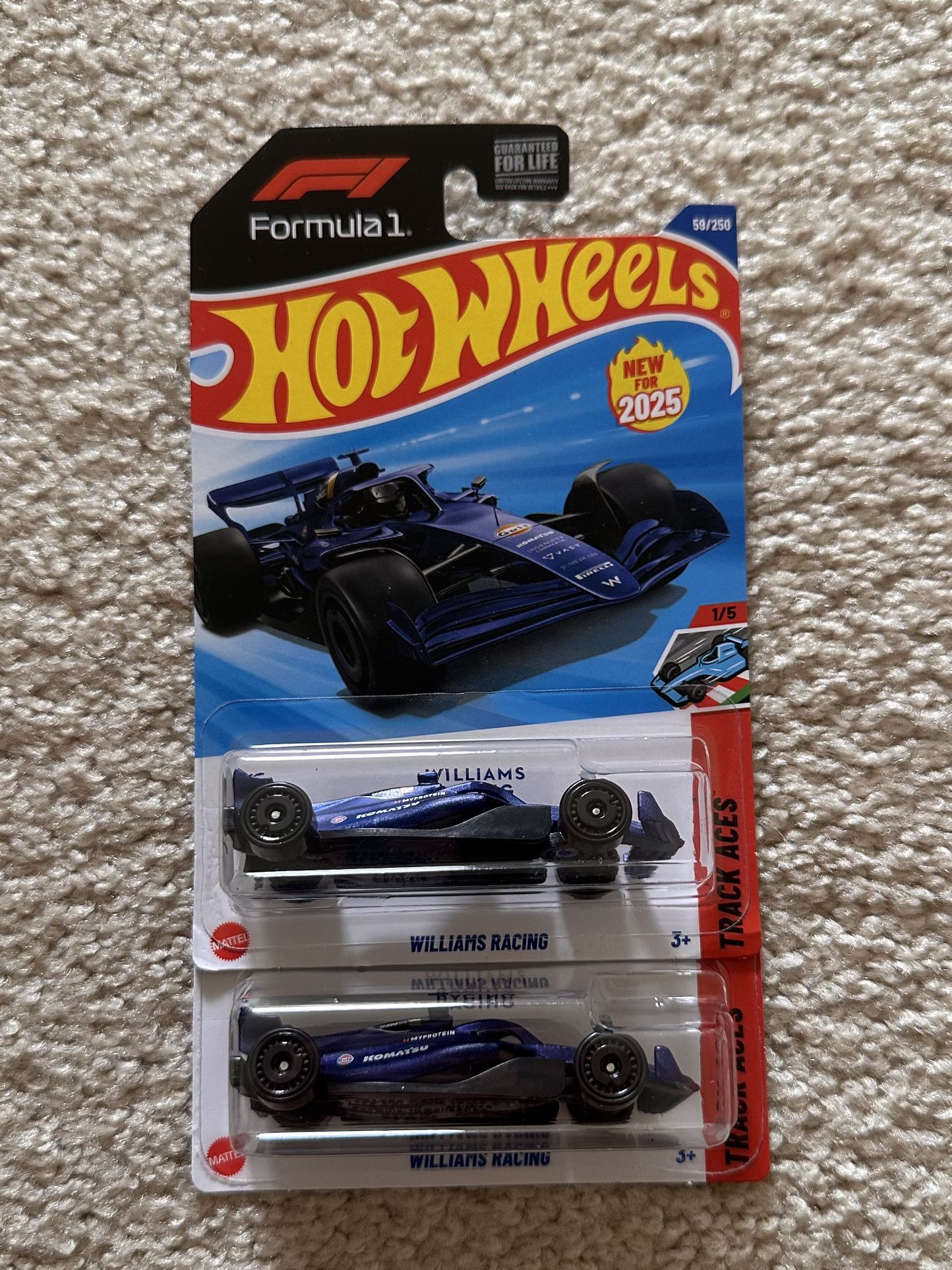 HotWheels Formula One Dark Blue William’s Racing Lot