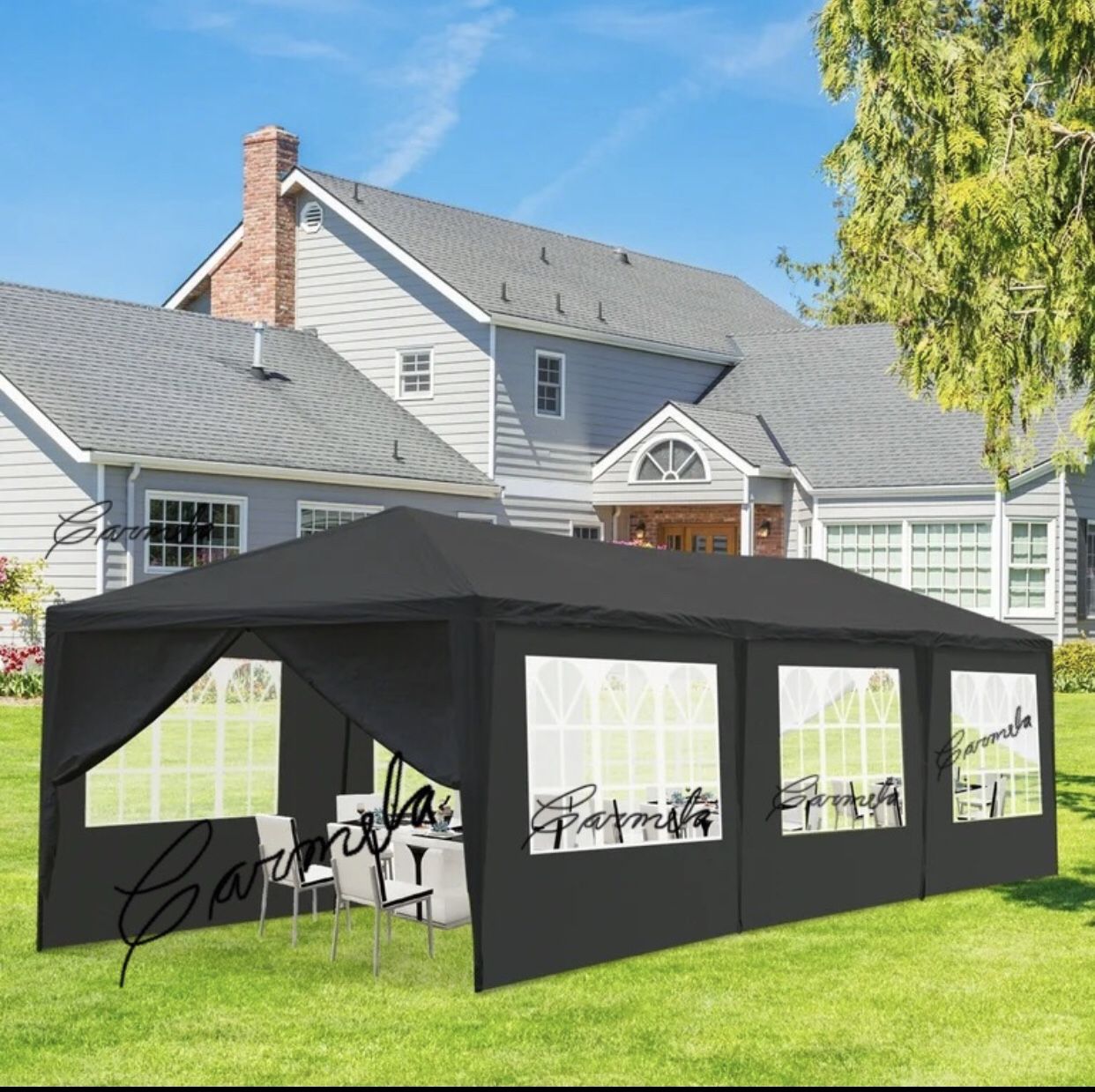 10x30 wedding party tent outdoor canopy teng with 8 side walls white FOR SALE Carpa
