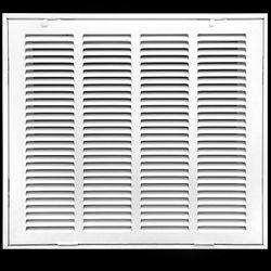 16 x 14 Duct Opening Steel Return Air Filter Grille, for 1-inch Filter, Removable Door, Flat Stamped HVAC Vent Cover Grille, Outer Dimensions 18.5 x 1