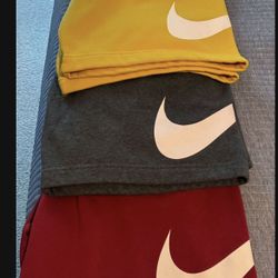 3 x Mens NIKE Sweat Fleece Shorts Sz Medium Great Condition