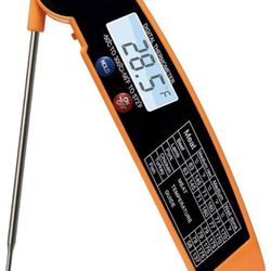 Meat Thermometer with Backlight & Calibration. Best Waterproof