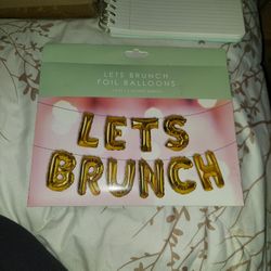 LET'S BRUNCH FOIL BALLOONS 