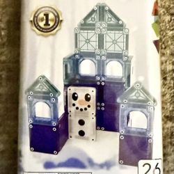 MAGNA-TILES microMAGS Travel WINTER WONDER Travel Set  26Pcs.  NEW a