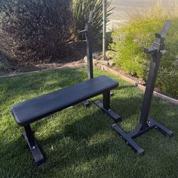 Bench and Adjustable Rack