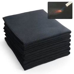 Carbon Felt Welding Blanket 6 Pack, 21" x 20" Flame Retardant Welding Blankets, Up To 1800°F Heat Resistant Blanket Set, Cuttable Carbon Fiber Fire Re