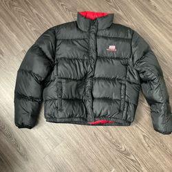 Vintage Polo Jeans Co. Ralph Lauren Black Puffy Jacket Kids Large