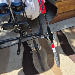 Ugly sticks and garcia reels.All brand new