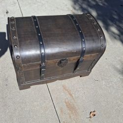 Antique Wood Trunk