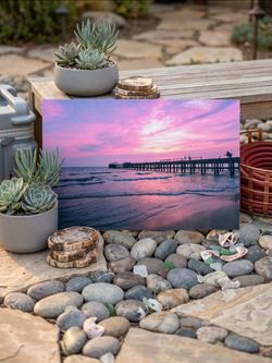 Sunset Pier Landscape Photo Print