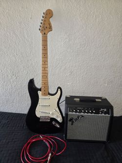 Vintage Squier Guitar/ Fender 15G Amp