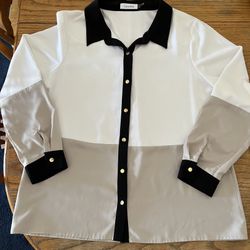 Calvin Klein Woman’s Dress Shirt Size XL Excellent Condition 
