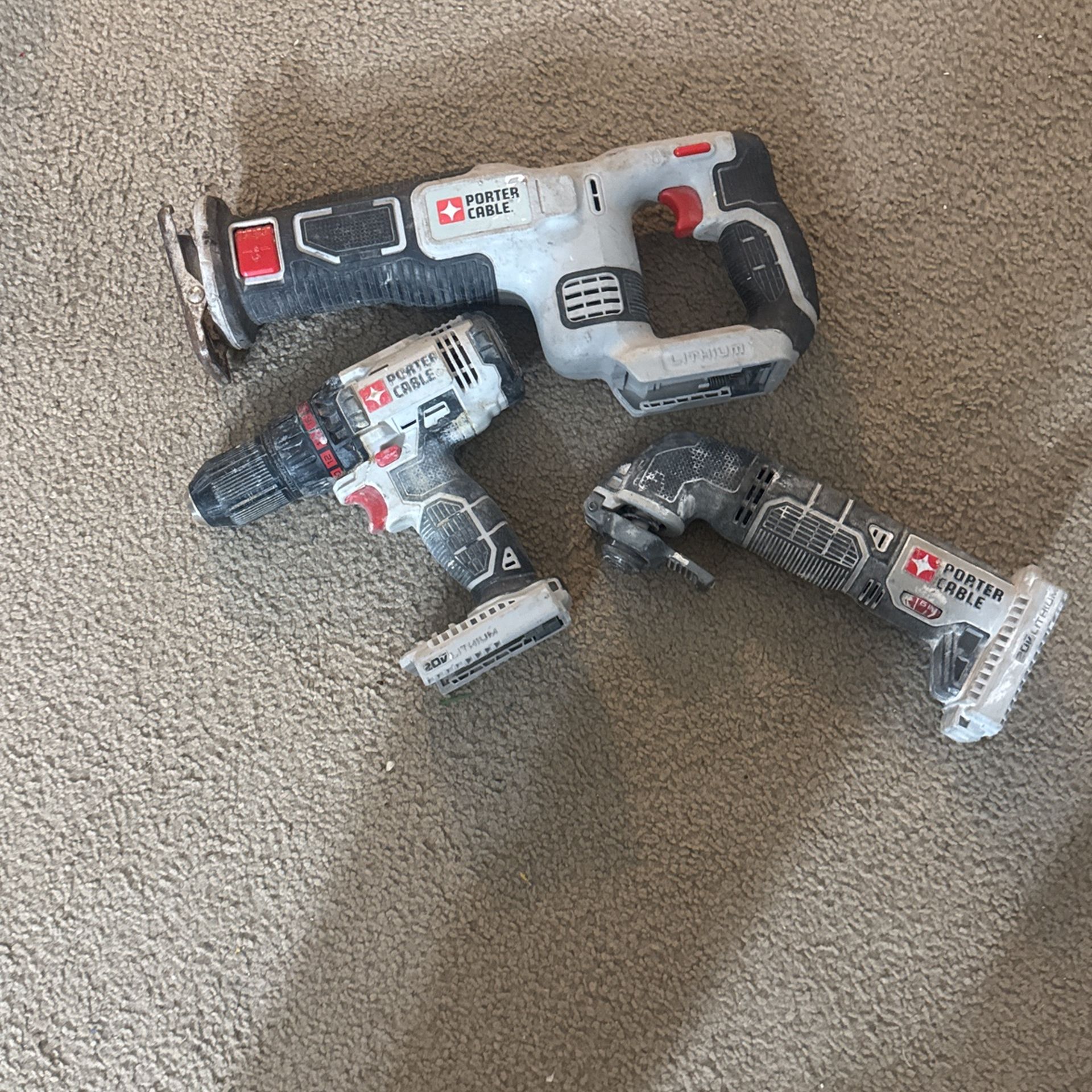 Porter Cable Drill, Oscillator,and Sawsaw