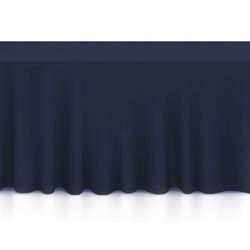 Lann's Linens 90 x 156 Inch Rectangular Tablecloth- Navy Blue