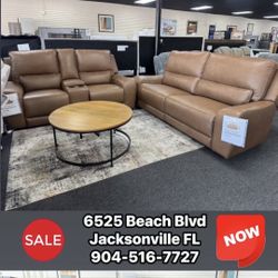 Power Recliner Sofa & Loveseat. 🚚WE DELIVER🚚