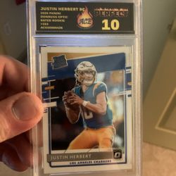 Justin Herbert Optic Rated Rookie Mint 10