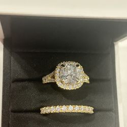 Princess Cut Ring Set 