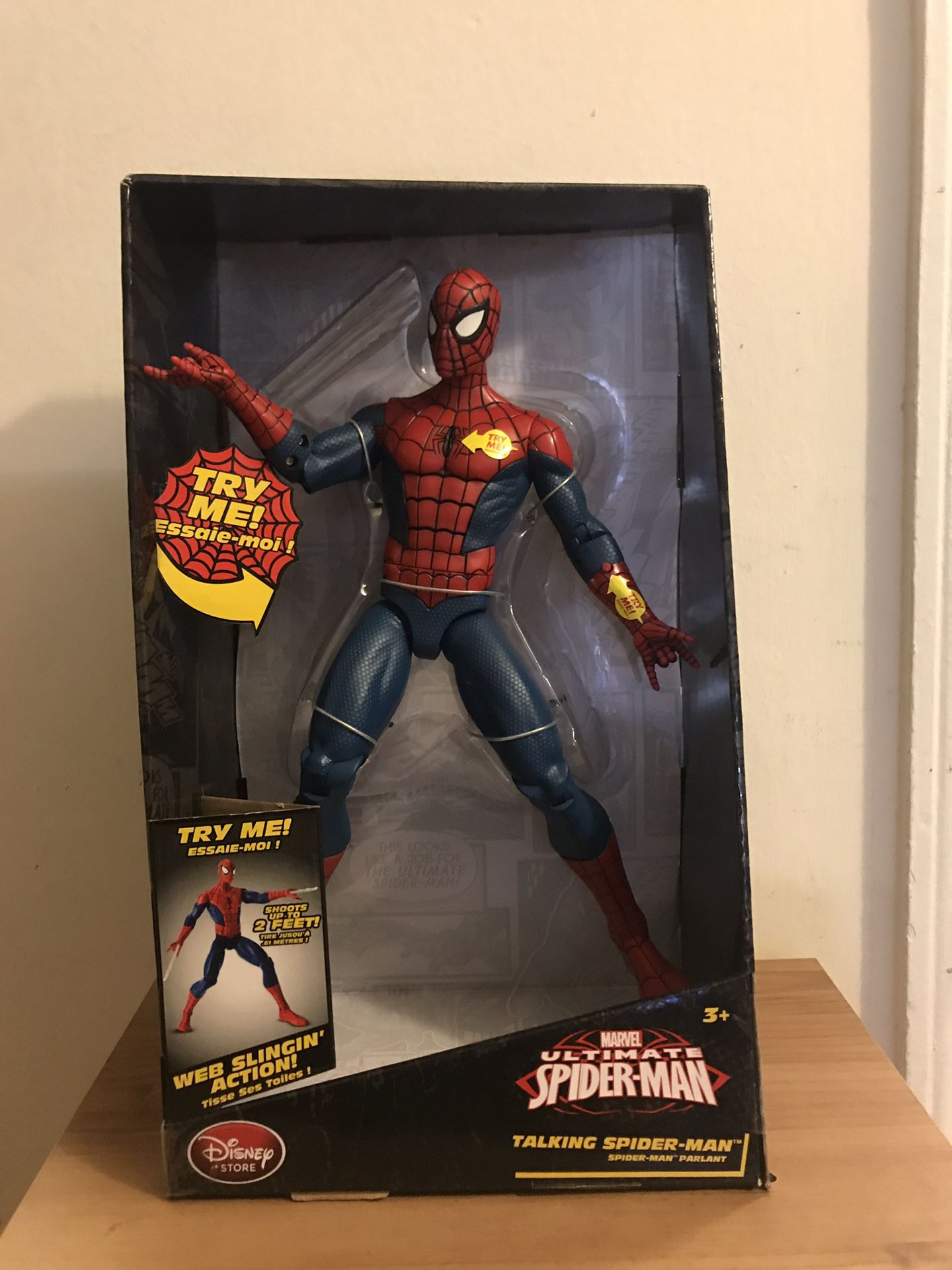 New 14” ultimate spider man talking figure