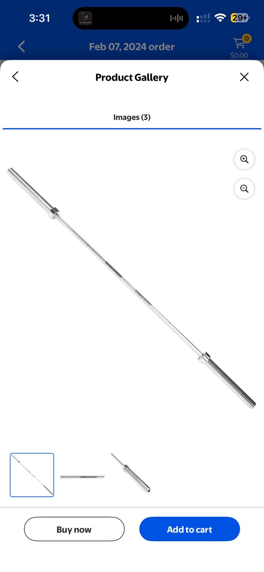 BRAND NEW Barbell - Chrome Olympic Weight Bar, 7 ft