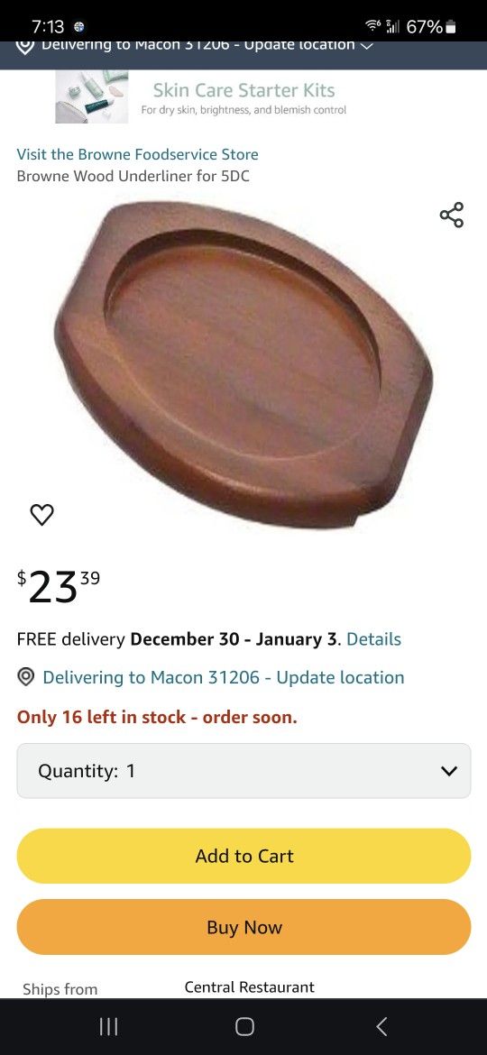 Browne Wood Underliners For Hot Dishes/ Pans $10