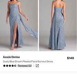 Azazie Denisa Floral Burnout Bridesmaid Dress