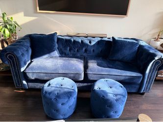 Blue couch