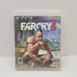 FarCry 3 Sony PlayStation 3 PS3 Uniform Ubisoft Mature Complete CIB