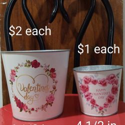 VALENTINE Plant Buckets/Container 