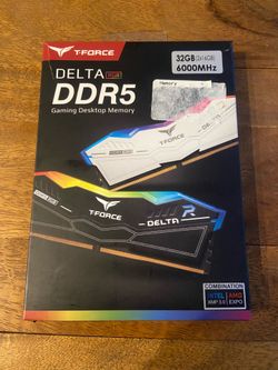 TEAMGROUP T-Force Delta RGB DDR5 Ram 32 Gb (2x16Gb) 6000MHz Black